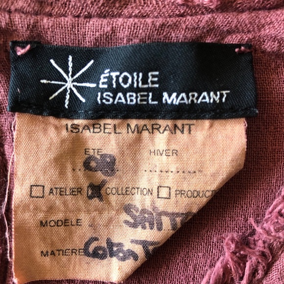 SOLD Isabel Marant Gauze Cotton Dress Size 2 - Picture 9 of 9
